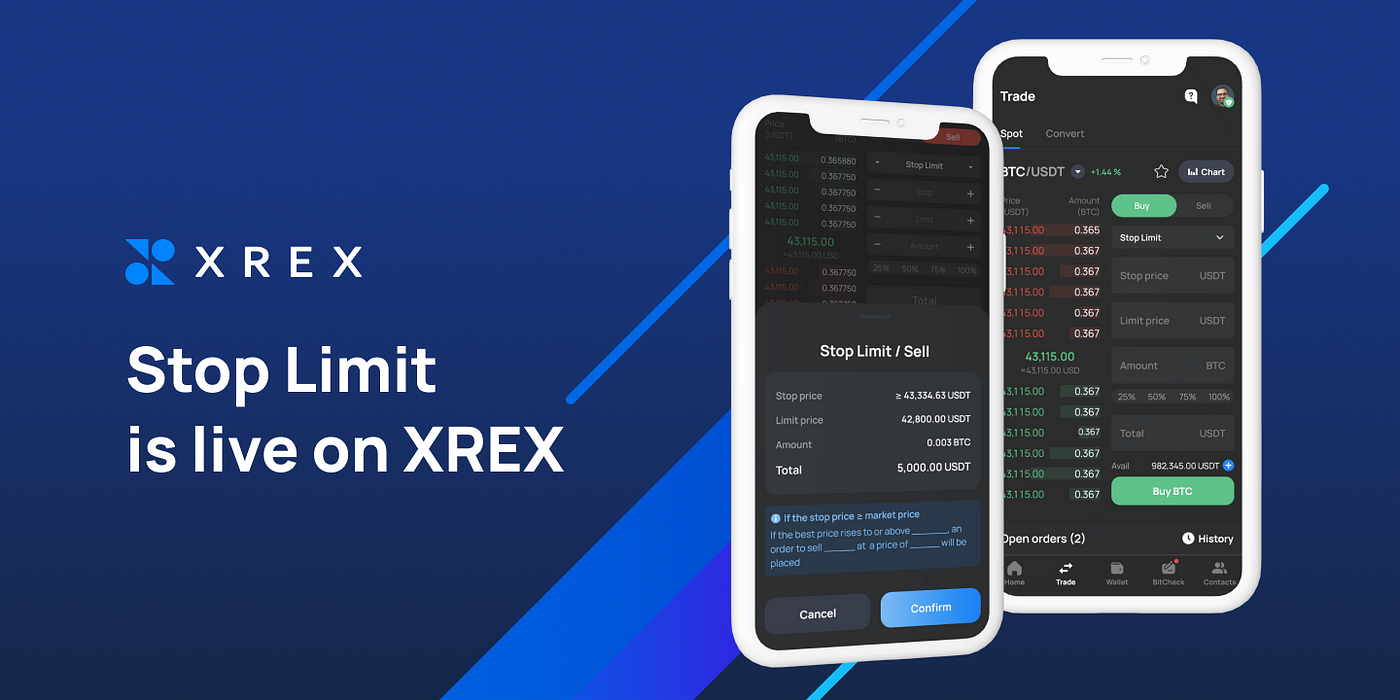 Now You Can Place Stop-Limit Orders on XREX